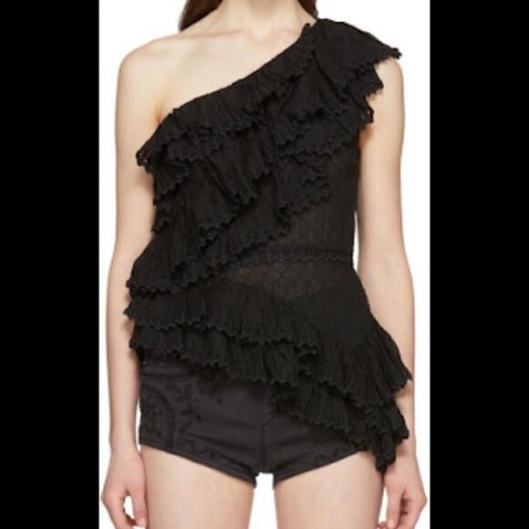 Isabel Marant Zellery Endless Summer One-Shoulder Tank Top White - Picture 5 of 5